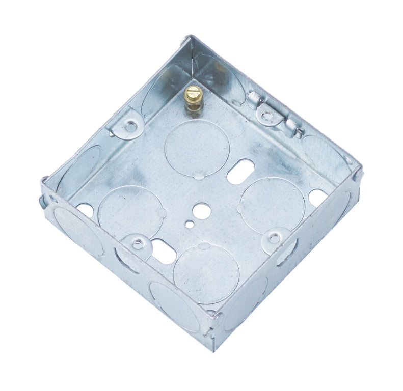 Securlec Metal Back Box 1 Gang