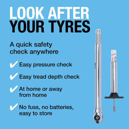 Ring Analogue Tyre Gauge & Depth Gauge