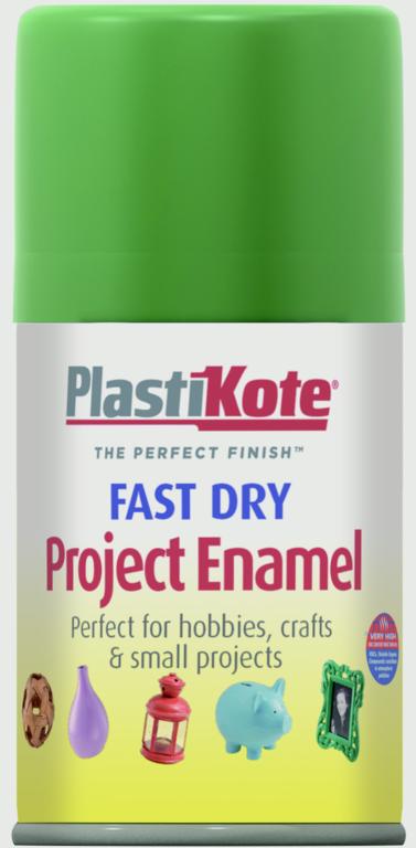 PlastiKote Fast Dry Enamel Aerosol Paint Garden Green - 100ml