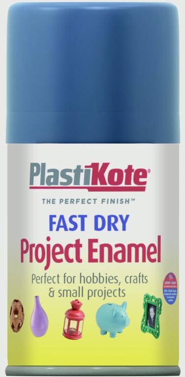 PlastiKote Fast Dry Enamel Aerosol Paint Harbour Blue - 100ml