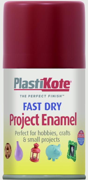 PlastiKote Fast Dry Enamel Aerosol Paint Metallic Red - 100ml