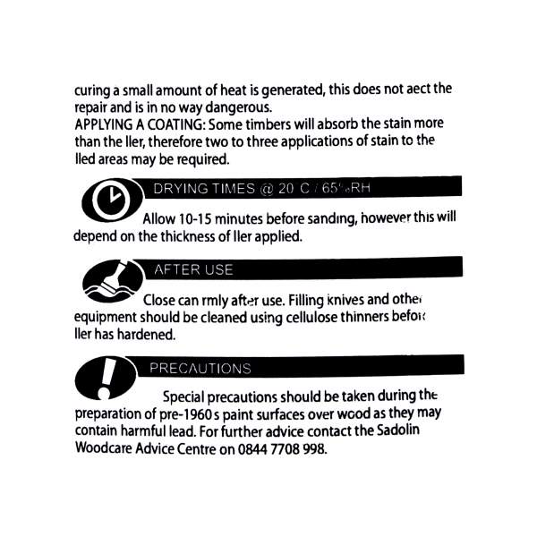 Sadolin Stainable Woodfiller Natural Wood 350ml