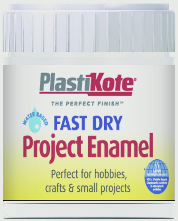 PlastiKote Pinceau émail à séchage rapide sur blanc brillant - Flacon de 59 ml