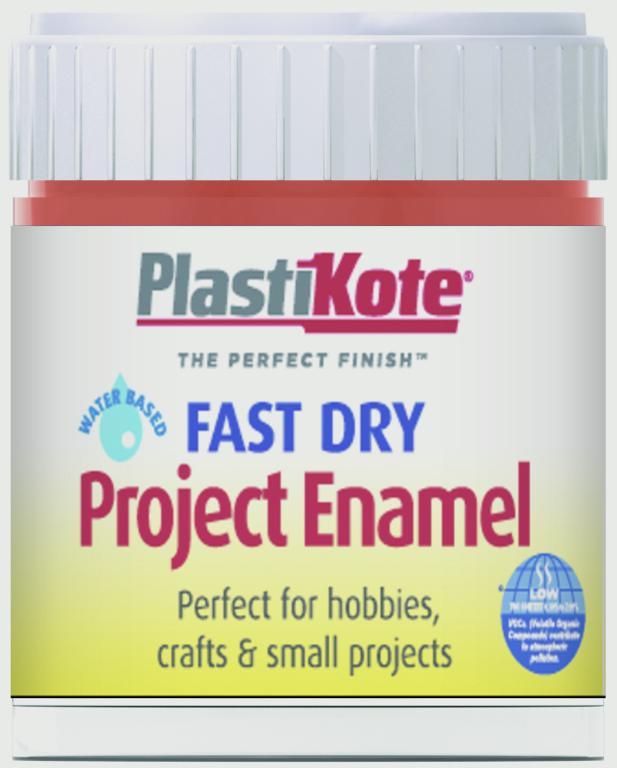 PlastiKote Fast Dry Enamel Brush On Insignia Red - 59ml Bottle