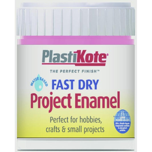 PlastiKote Fast Dry Enamel Brush On Hot Pink - 59ml Bottle