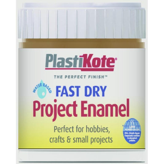 PlastiKote Fast Dry Enamel Brush On Nut Brown - 59ml Bottle