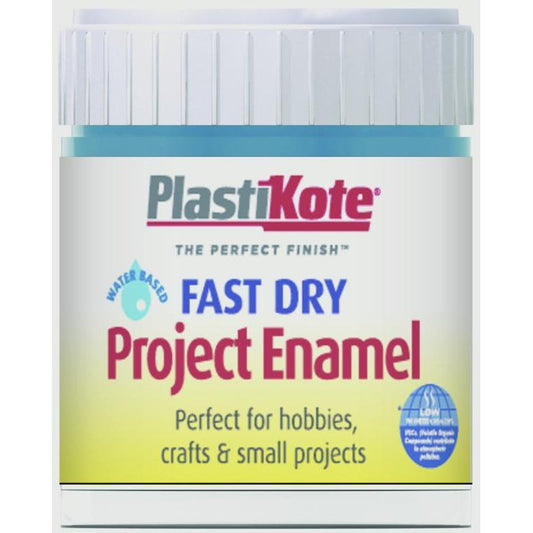 PlastiKote Fast Dry Enamel Brush On Harbour Blue - 59ml Bottle