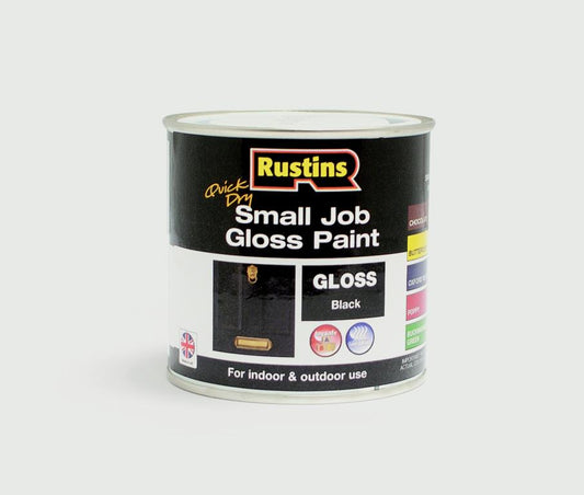 Rustins Brillo para trabajos pequeños de secado rápido 250 ml Negro