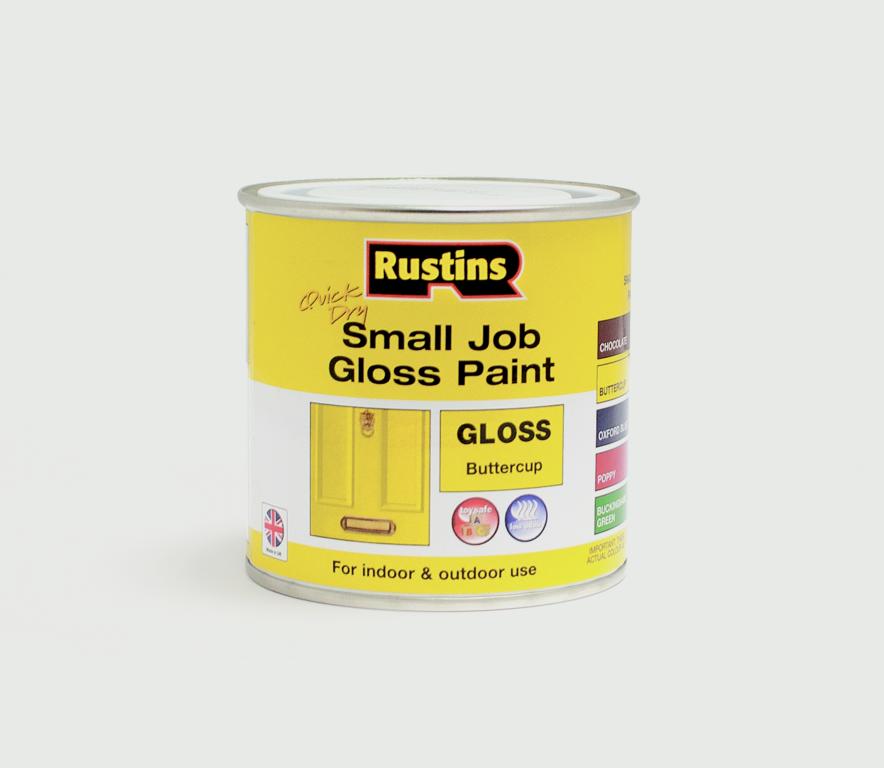 Rustins Gloss à séchage rapide pour petits travaux 250 ml Bouton d'Or