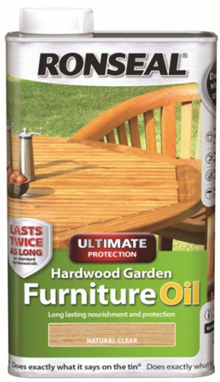 Ronseal Hardwood Furniture Oil 500ml Natural Clear
