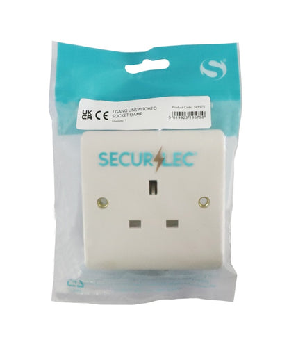 Securlec Square 1 Gang Socket