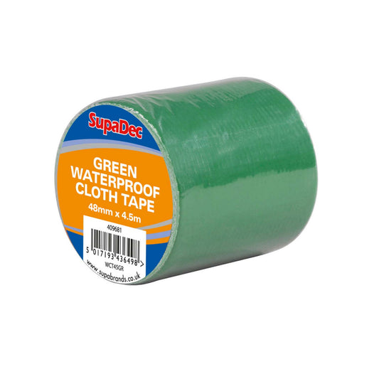 SupaDec Cinta de Tela Impermeable 48mm x 4,5m Verde