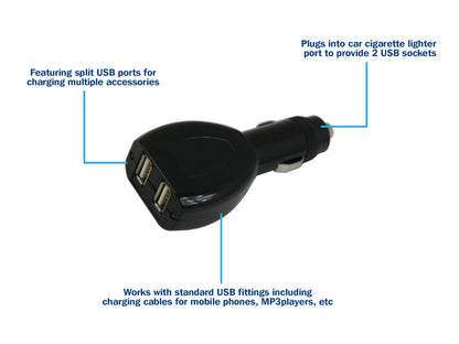 Streetwize Double USB Socket