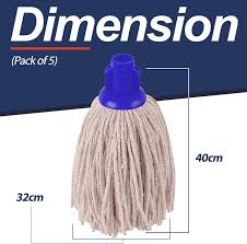 Abbey No.16 Twine Socket Mop (Blue.Ftg)