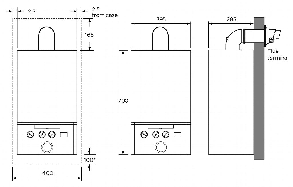IDEAL Exclusive Combi Boiler &amp; Clock 30kW