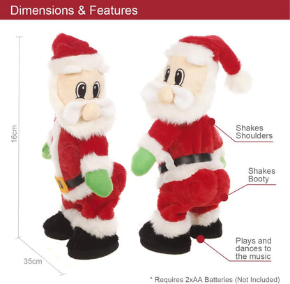 Global Gizmos Singing And Dancing Plush Santa