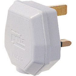 Securlec 3 Pin Nylon BS Plug White 13 Amp 250V