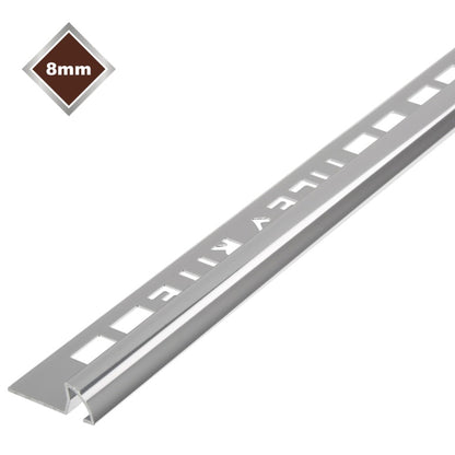 Tile Rite Metal Tile Edging Silver - 8x8mm