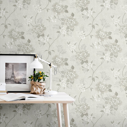 Muriva Rosalind Cream Wallpaper (173505)