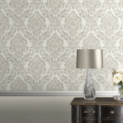 Muriva Eleanor Damask Cream Wallpaper (173514)