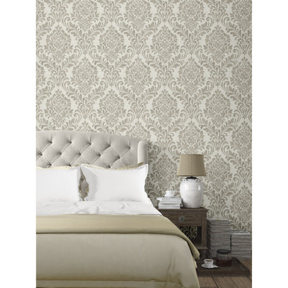 Muriva Eleanor Damask Cream Wallpaper (173514)