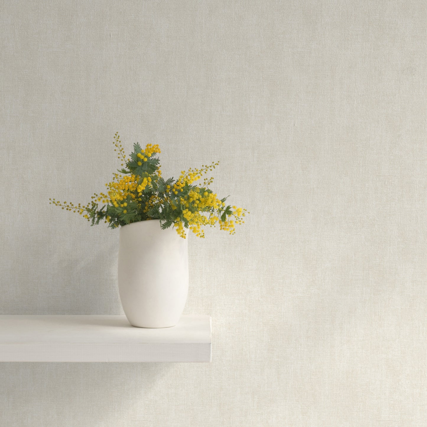 Muriva Linen Texture Cream Wallpaper (173536)