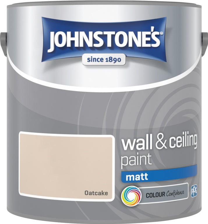 Johnstone's Mur et Plafond Mat 2,5 L Gâteau d'Avoine