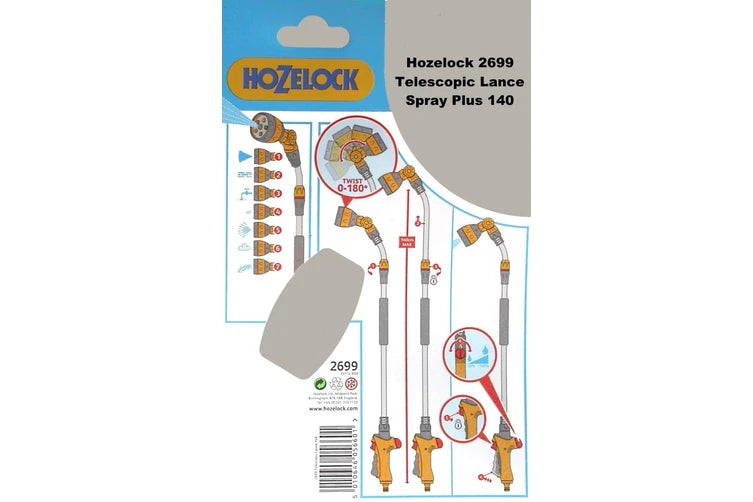 Hozelock Telescopic Lance Spray Plus 140