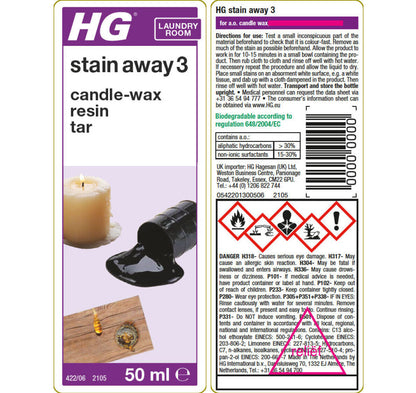 HG Stain Away No.3 Candle Wax Tar Resin