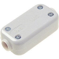 Conector fijo Dencon, 5A, 2 terminales, Blanco