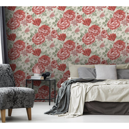 Muriva Fayre Floral Wallpaper