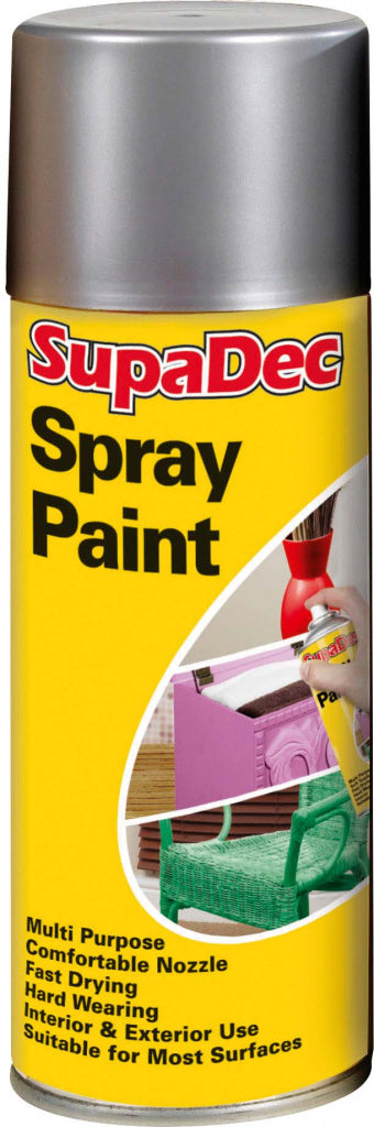 SupaDec Spray Paint 400ml Silver