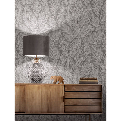 Muriva Denver Leaf Chestnut Wallpaper (196312)