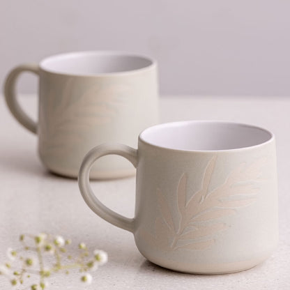 Mason Cash Botanical Olive Leaf Grey Mug