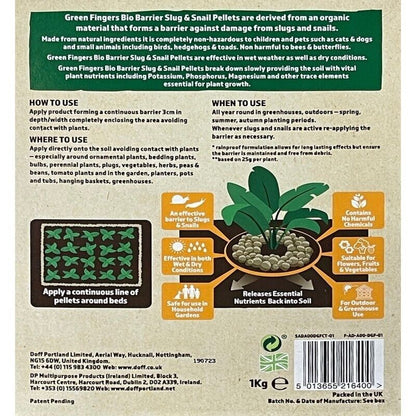 GREEN FINGERS Bio Barrier Slug & Snail Pellets