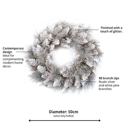 Premier Silver Tip Wreath