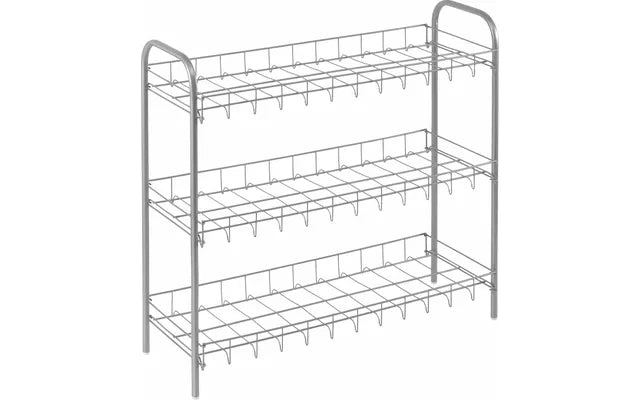 Metaltex 3 Tier Shoe Rack Sprinter Silver