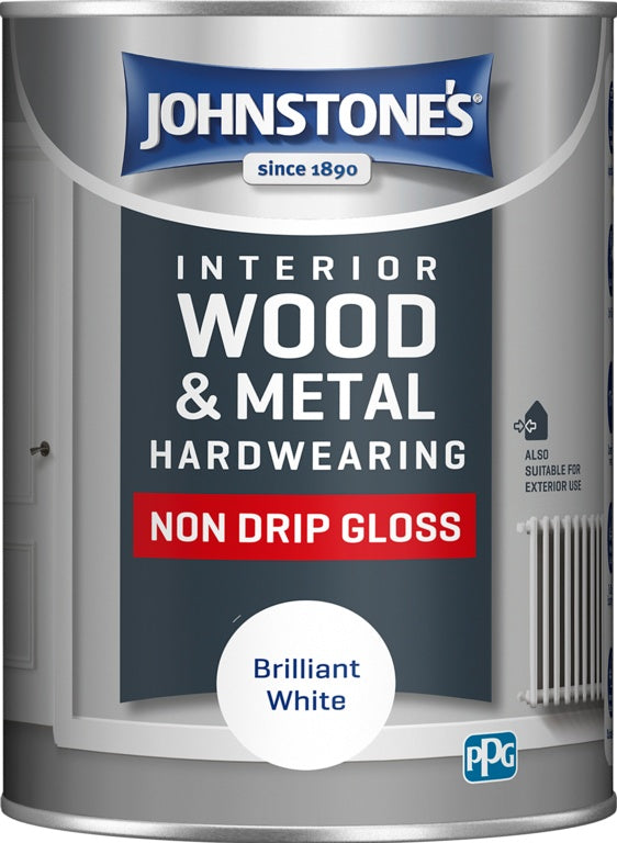 Johnstone's Non Drip Gloss - Brilliant White