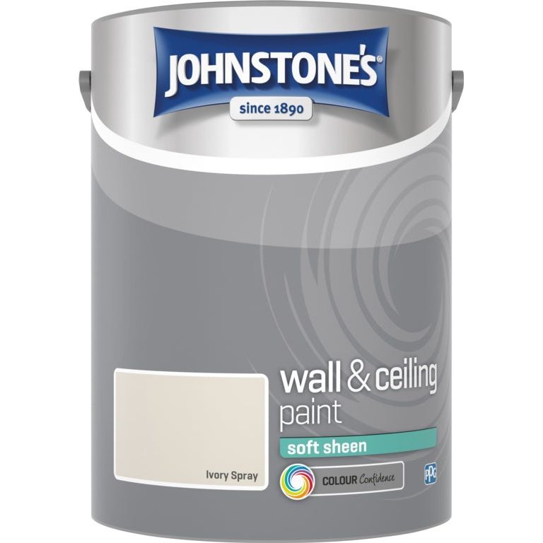 Johnstone's Wall & Ceiling Soft Sheen 5L Ivory Spray