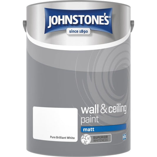 Johnstone's Mur et Plafond Mat - Blanc Brillant