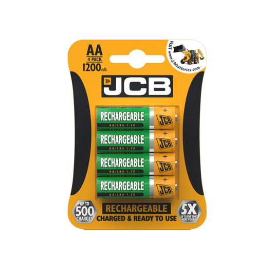 JCB Rechargeable AA Batteries