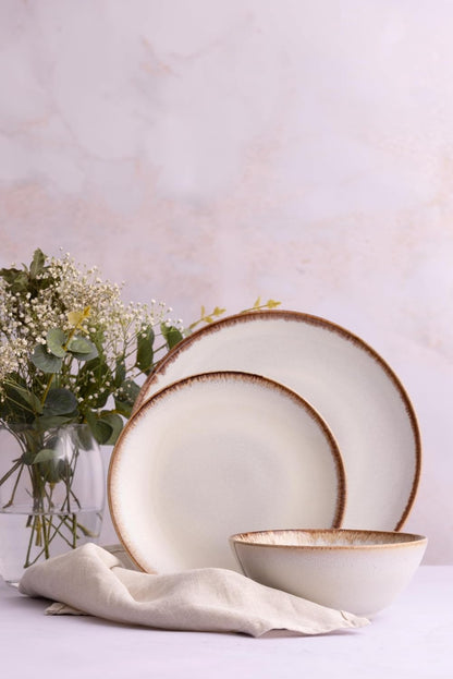 Mason Cash Reactive Cream Dinner Set