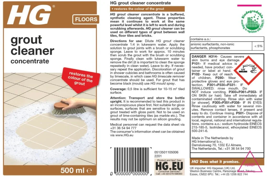 HG Grout Cleaner Concentrate 500ml
