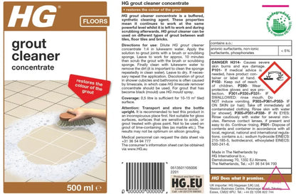 HG Grout Cleaner Concentrate 500ml