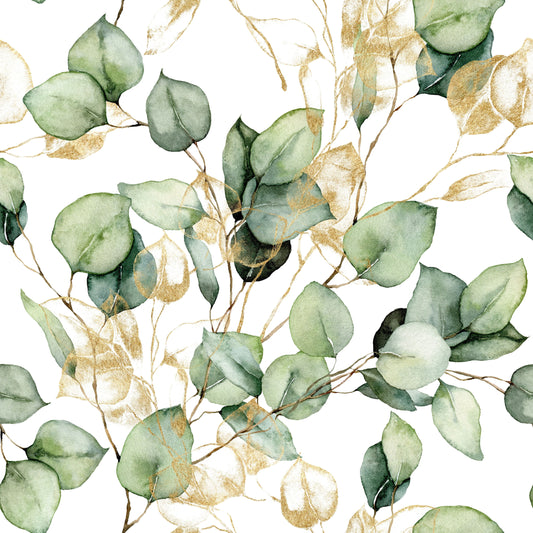 Papier peint vert eucalyptus Muriva (210501)