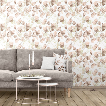 Muriva Eucalyptus Blush Wallpaper (210502)