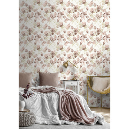 Muriva Eucalyptus Blush Wallpaper (210502)