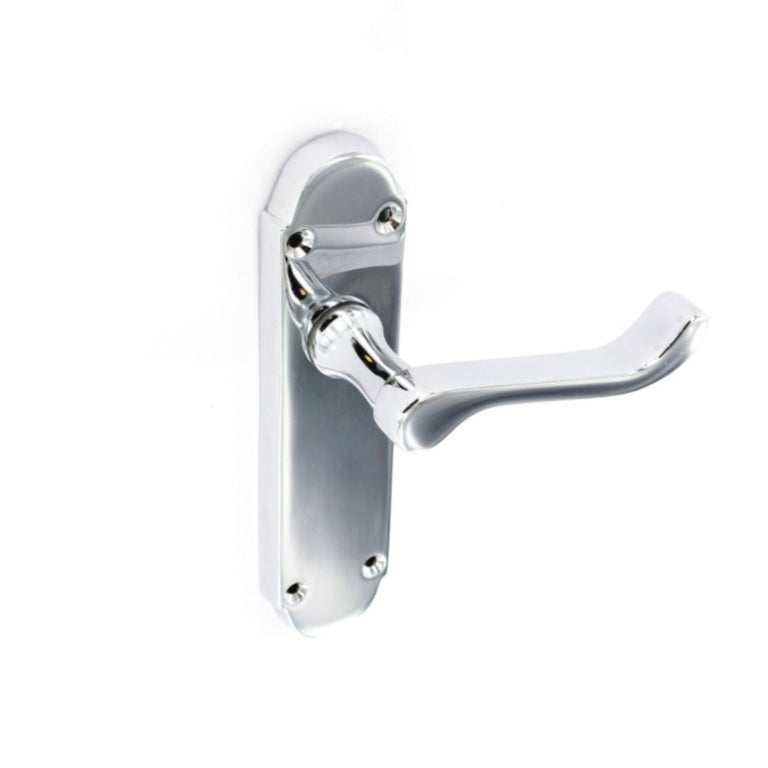 Securit Chrome Shaped Latch Handles (1 Pair)