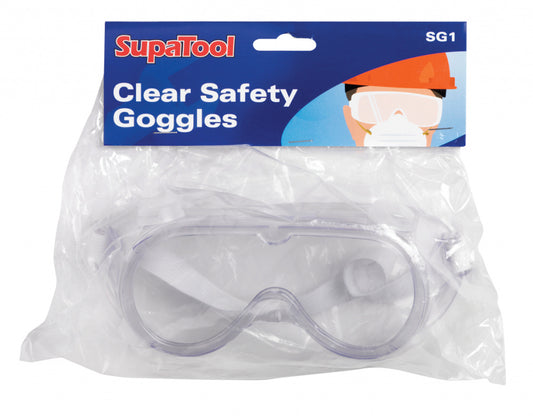 SupaTool Clear Safety Goggles