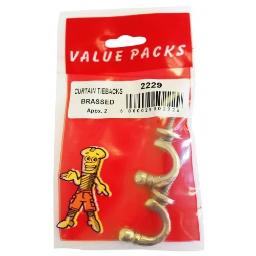 Fast Pak BALLEND CURTAIN TIEBACKS BRASSED